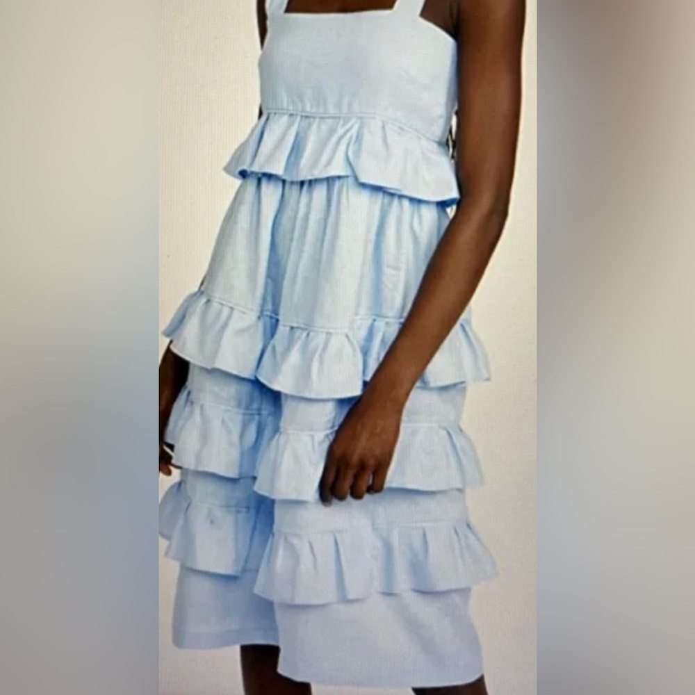 Tach Clothing Nwt Black Fillipa Tiered Midi Dress, Small — image 7 of 7